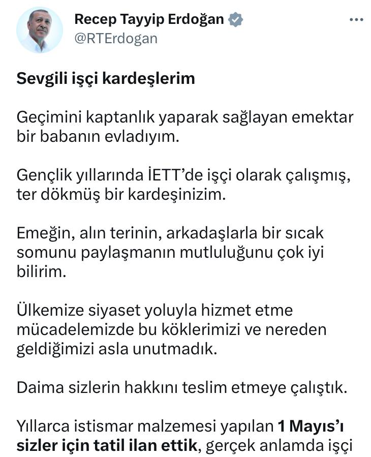 erdoğan paylaşım