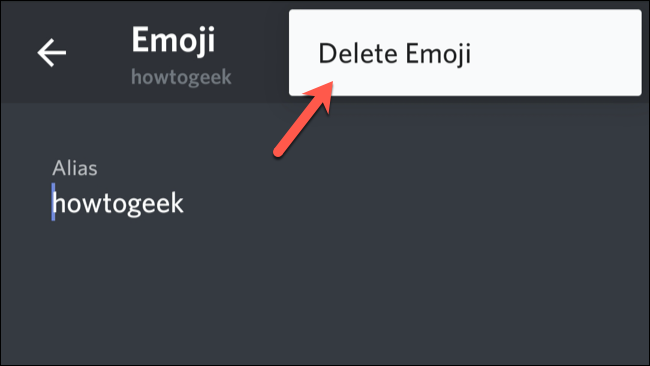 Emojiyi Sil e dokunun.