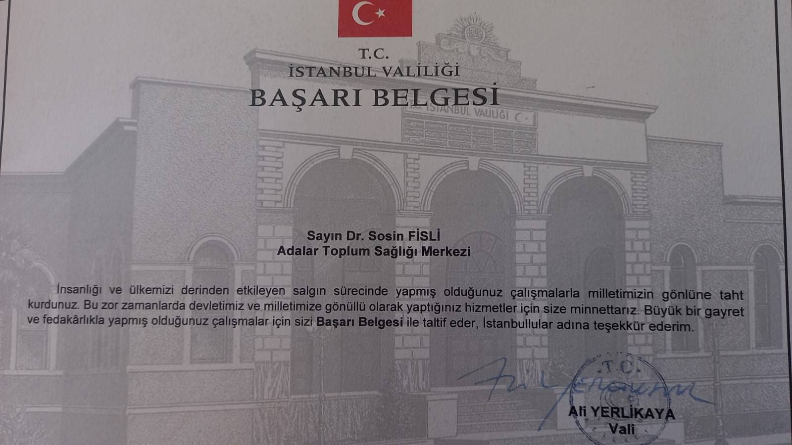 sosın fisli başarı belgesi